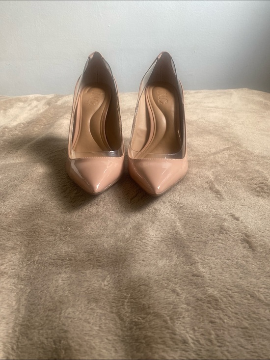 INC International Concepts Shoes - INC International Concepts Nude Patent Pointed-Toe Pumps